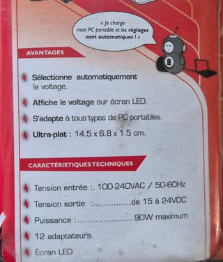 Cargador/Alimentador Portátil 90W WATT & CO NOMADE