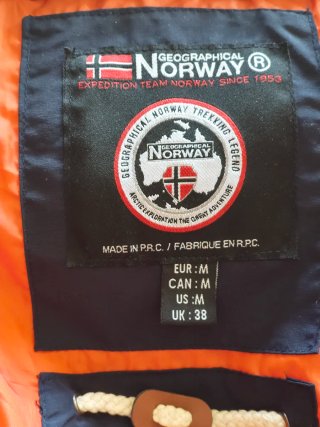 Chaqueta Geographical Norway Azul Talla M.