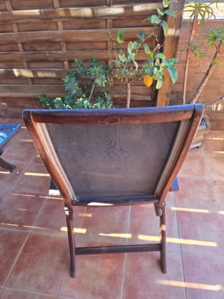 Silla de jardín reclinable en 3 posiciones