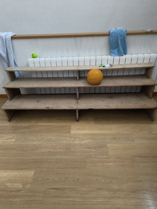 Estantería de madera de 3 niveles