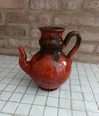 Aceitera de cerámica catalana antigua