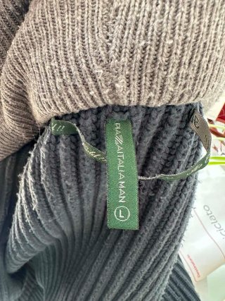 Cardigan Piazza Italia blu/grigio