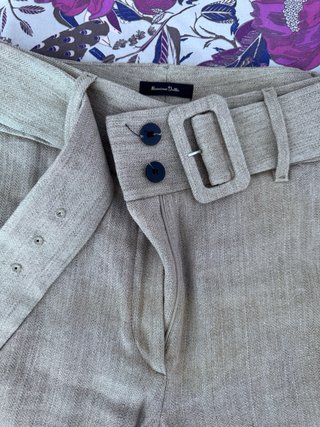Pantalón lino Massimo Dutti
