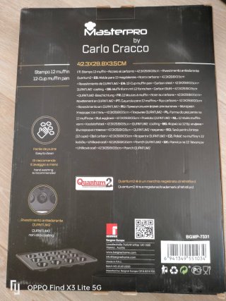 Stampo 12 Muffin MasterPRO Carlo Cracco