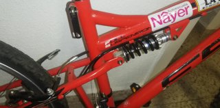 Bicicleta Montaña 24 Full Suspension Roja