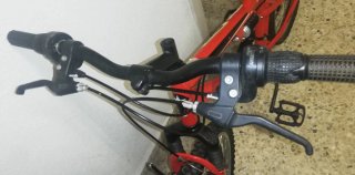 Bicicleta Montaña 24 Full Suspension Roja
