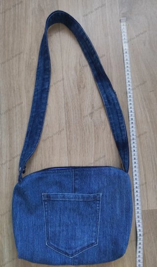 Bandolera denim hecho a mano