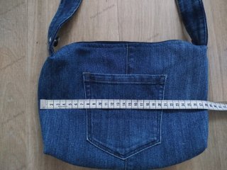 Bandolera denim hecho a mano
