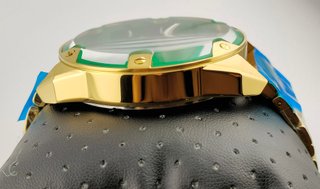 Reloj Diesel Spiked nuevo dorado y verde