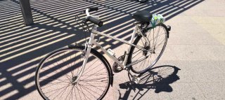 Bicicleta de paseo marca G.A.C. color blanca,