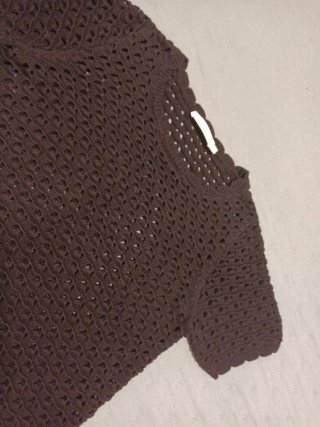 Blusa de punto negra talla S