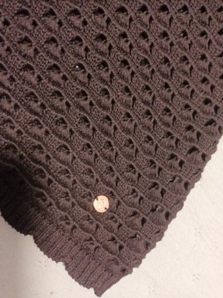 Blusa de punto negra talla S