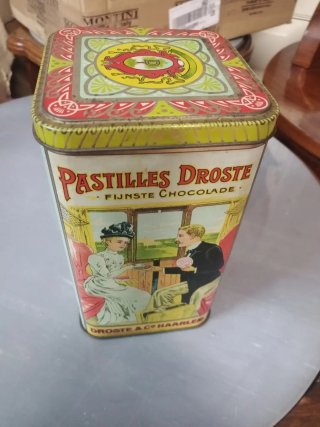 Scatola di latta vintage Droste's cacao Holland
