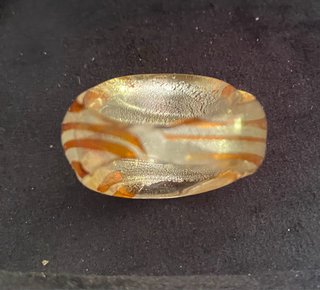 Anello moda plastica righe multicolor