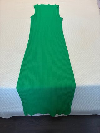 Vestido Zara verde talla S