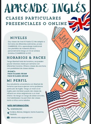 CLASES PARTICULARES DE INGLÉS