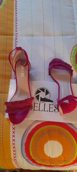 LOTE...VESTIDO FIESTA, zapatos y tocado.