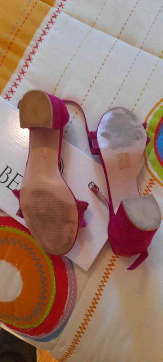 LOTE...VESTIDO FIESTA, zapatos y tocado.
