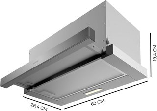 - Cecotec campana extractora acero inoxidable 60