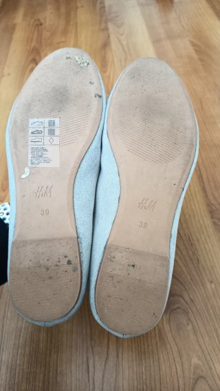 Bailarinas H&M Talla 39 gris