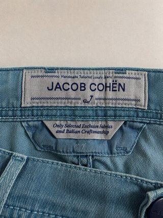 Jacob Cohen Bermuda Lino T36 Azul