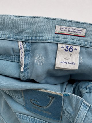 Jacob Cohen Bermuda Lino T36 Azul