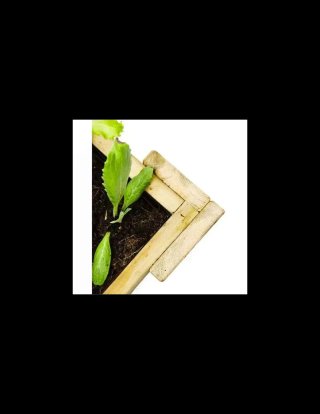 Mesa de cultivo GardenBrico 120x80x40 cm madera exterior 160L
