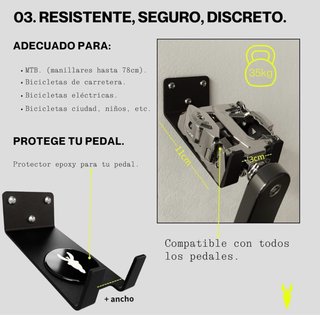 Soporte de pared para bicicleta