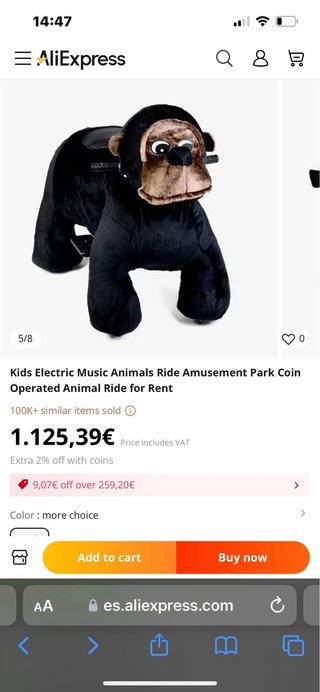 Peluches Eléctrico Montable para Niños