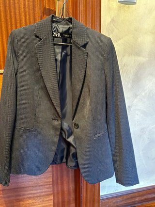 Americana / Blazer Zara Gris Talla S