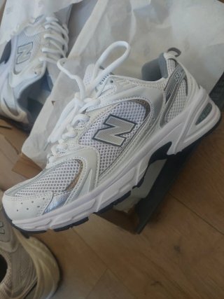 New Balance 530 Argento/Bianco Tg. 39.5 Nuove