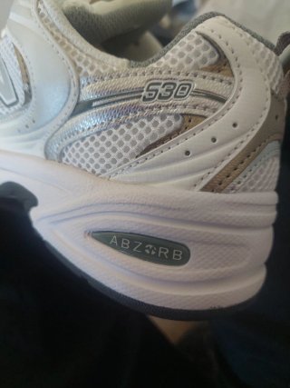 New Balance 530 Argento/Bianco Tg. 39.5 Nuove
