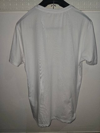 T-shirt Prada Bianca Logo Triangolo
