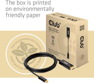 CLUB3D Cable activo HDMI USB-C 4K