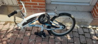 Bicicleta tándem blanca