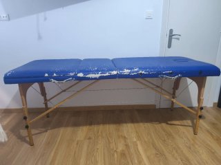 Camilla masajes plegable, 195cm  largo+funda (30€)