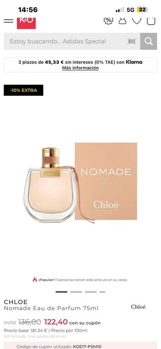 Chloé Nomade Eau de Parfum 75ml