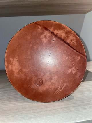 Posacenere Cristallo e Pelle Nova Tecno '60