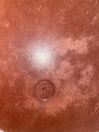 Posacenere Cristallo e Pelle Nova Tecno '60