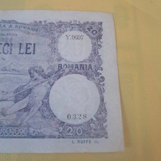 Billete Doue Decí Lei Rumanía 1929