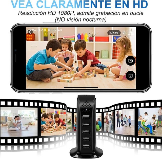 Cámara Espía WiFi Mini Oculta Inalámbrica TUYA APP