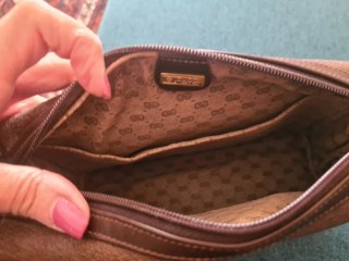 Necessaire Gucci Uomo Marrone