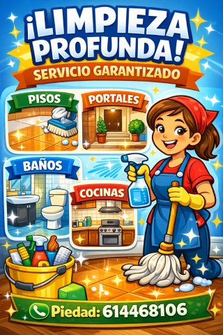 Limpieza profunda en pisos y portales