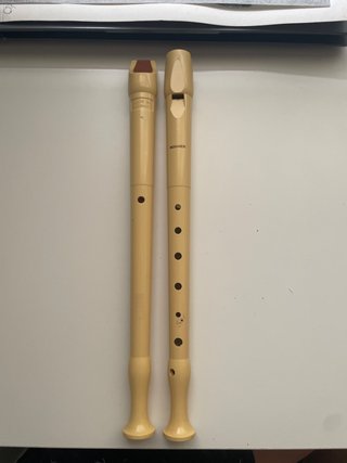 Flauta dulce Hohner color beige