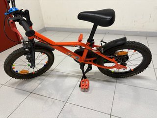 Bicicleta Infantil naranja  16 Pulgadas