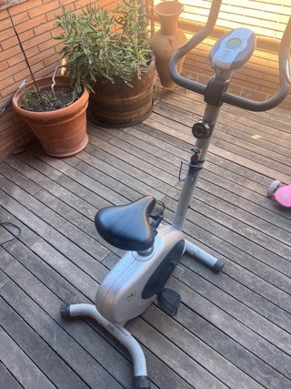 Bicicleta Estática Gris