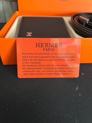 Cartera y cinturón Hermes