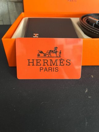 Cartera y cinturón Hermes