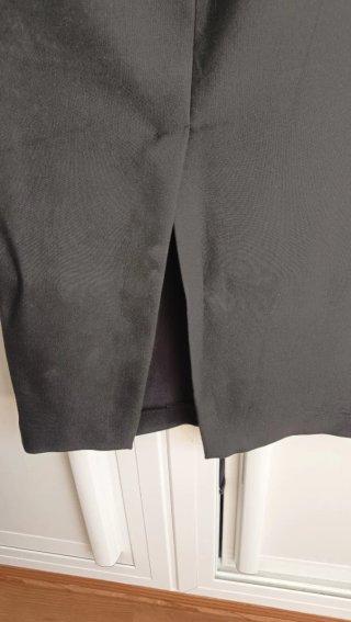 Falda ZARA gris con abertura