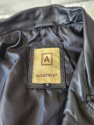 Cazadora Cuero AVIATRIX Mujer Talla M